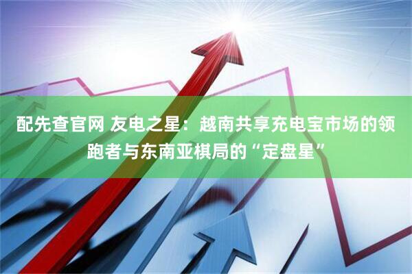 配先查官网 友电之星：越南共享充电宝市场的领跑者与东南亚棋局的“定盘星”